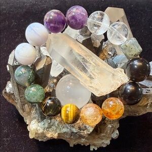 Multicolor Gemstone Beaded Bracelet